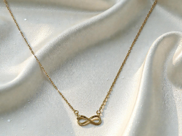 collier l'infini acier inoxydable